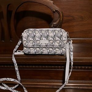 Vera Bradley Owls iconic RFID all-in-one crossbody wristlet wallet